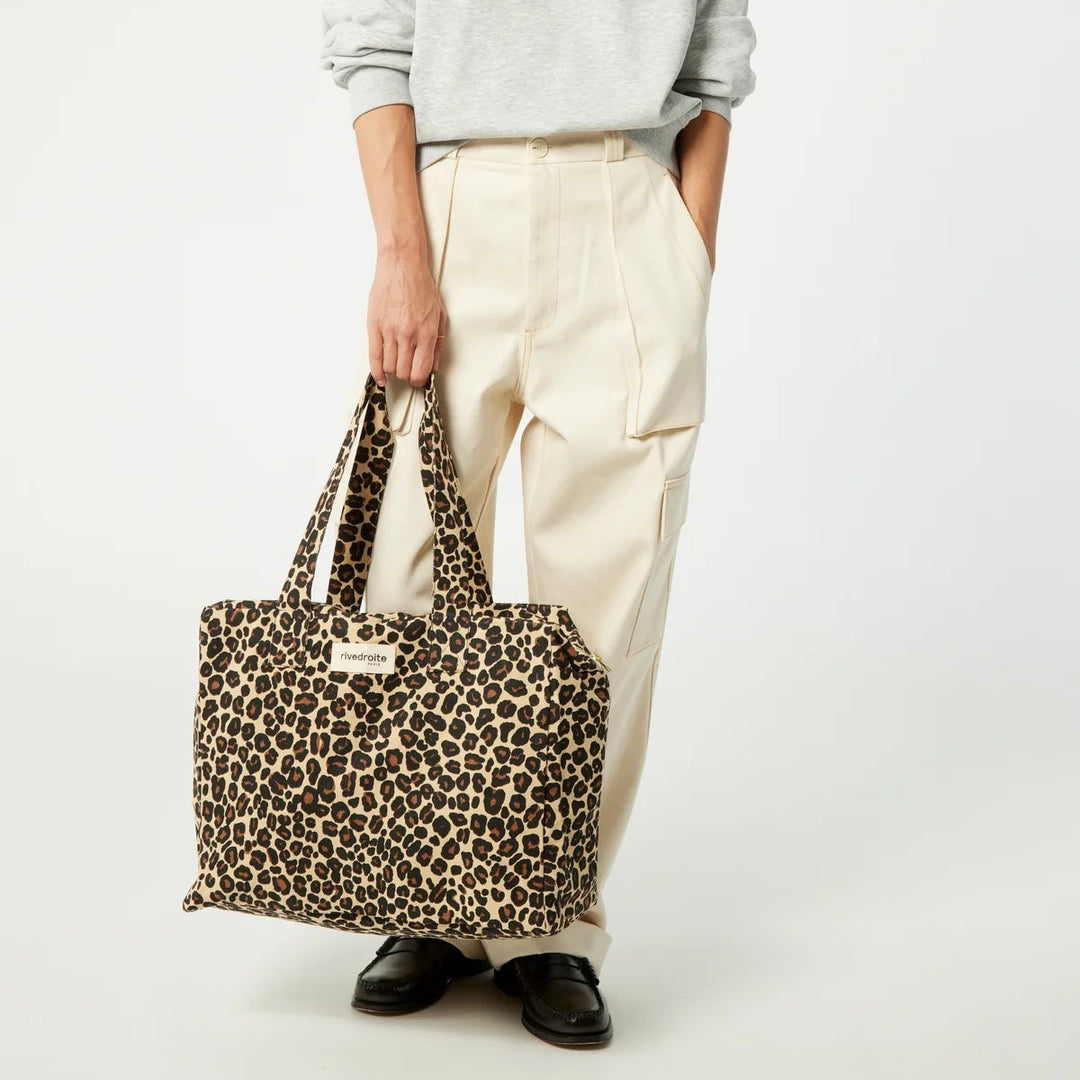 Weekend bag celestin Leopard Beige Sand