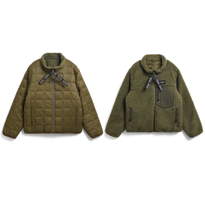 Taion - Reversible jacket kids - black & olive / 4y, 6y & 8y