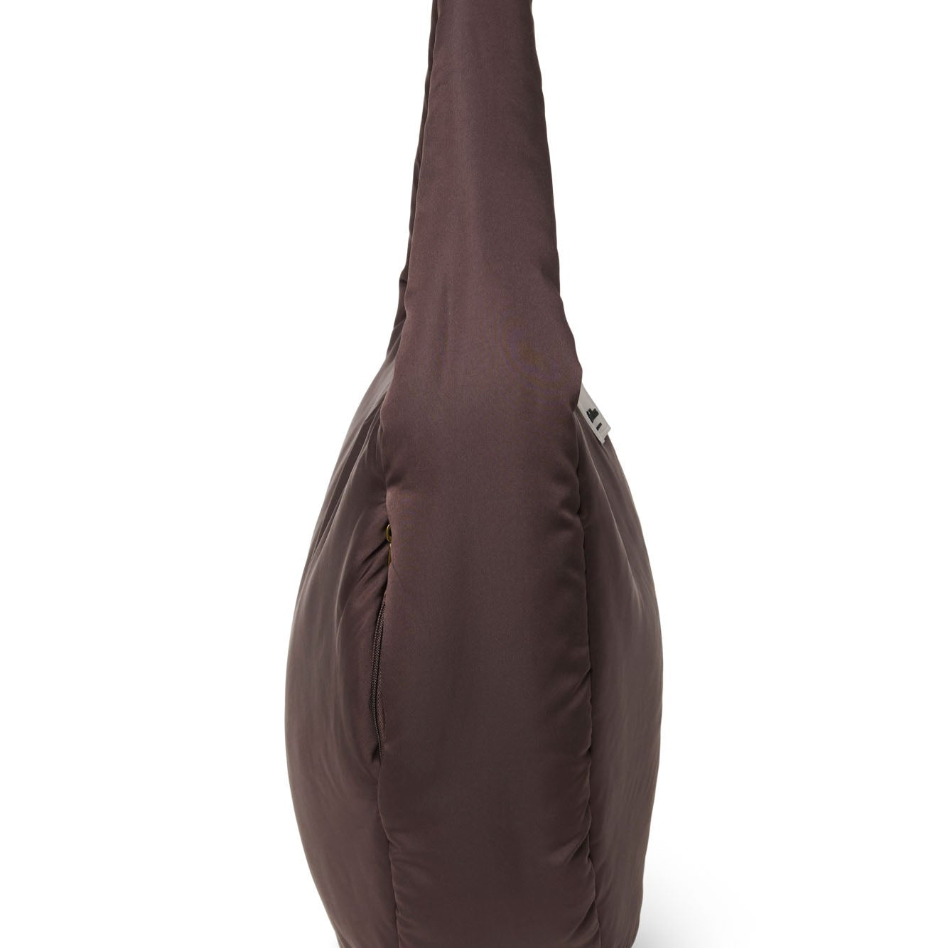 Puffy cross body bag brown