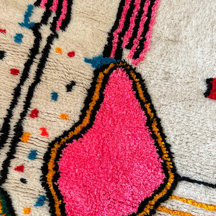 Azilal pink berber rug / approx. 150 x 125cm