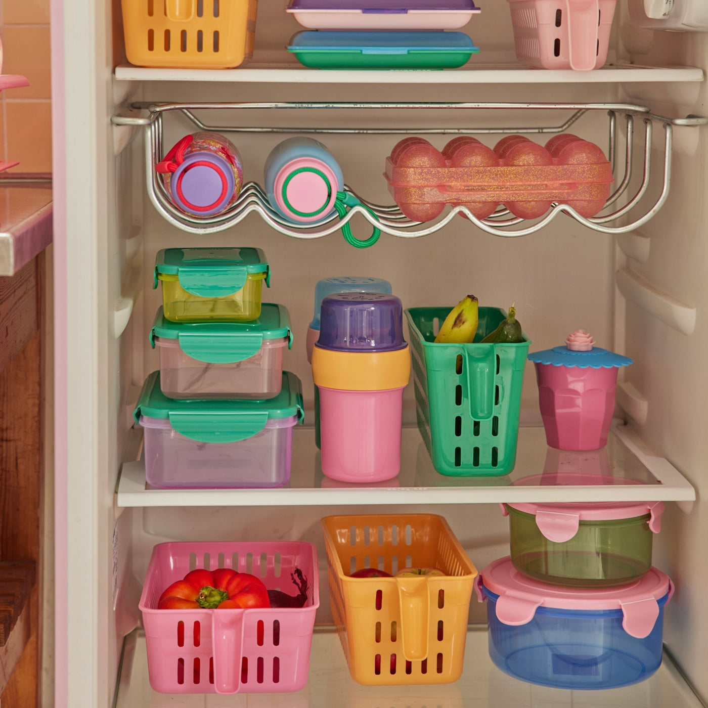 Plastic Storage Container Pink