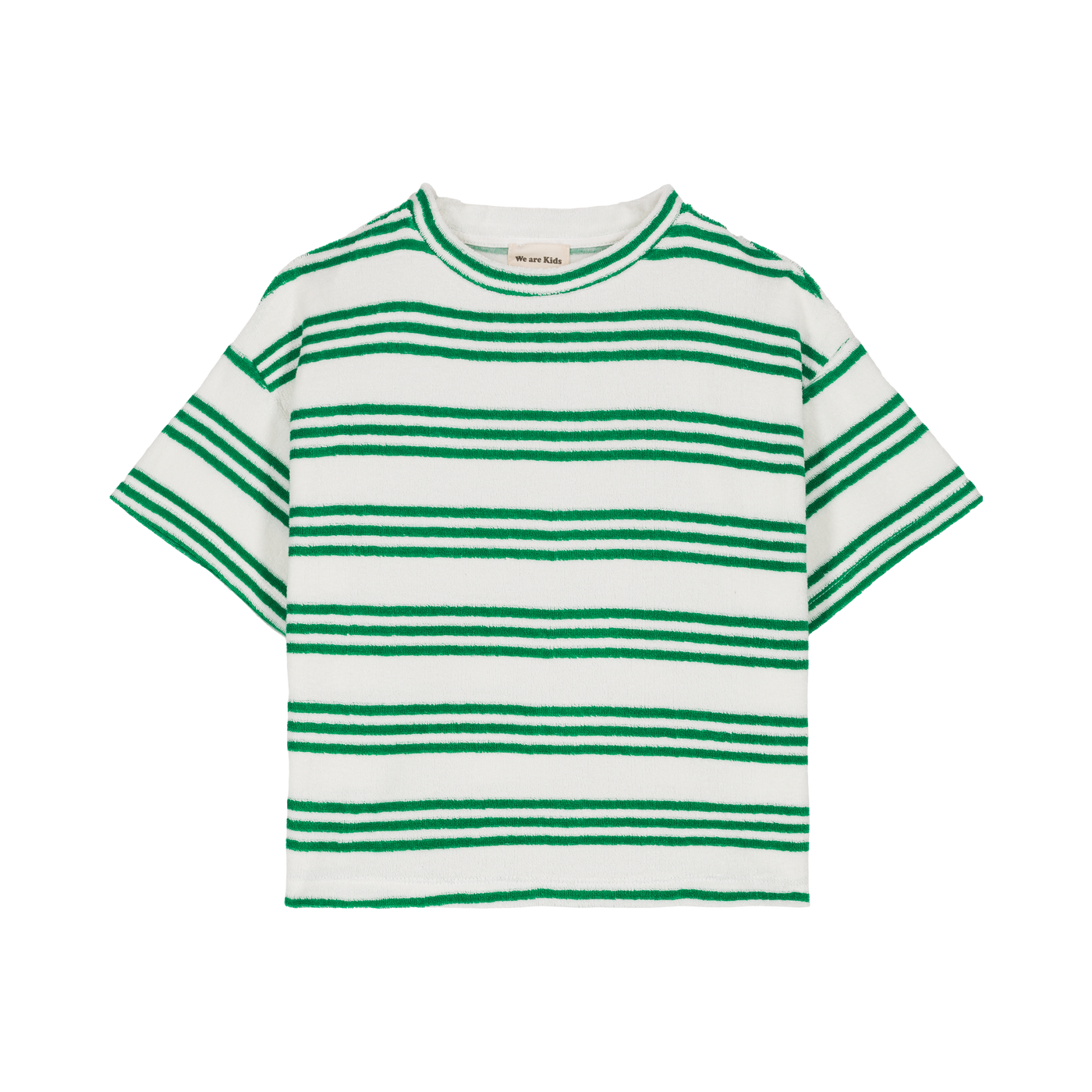 Tee Jordan terry kids green stripes