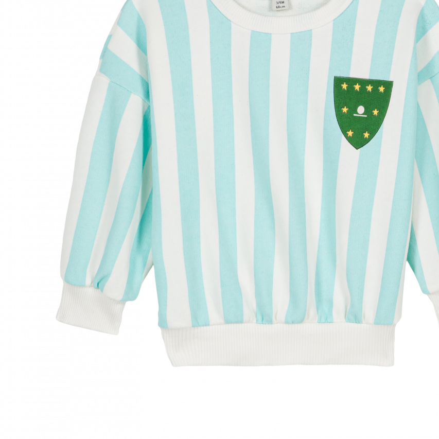 We Are Kids - Sweater Tony kids turquoise stripes / last size 2-3y