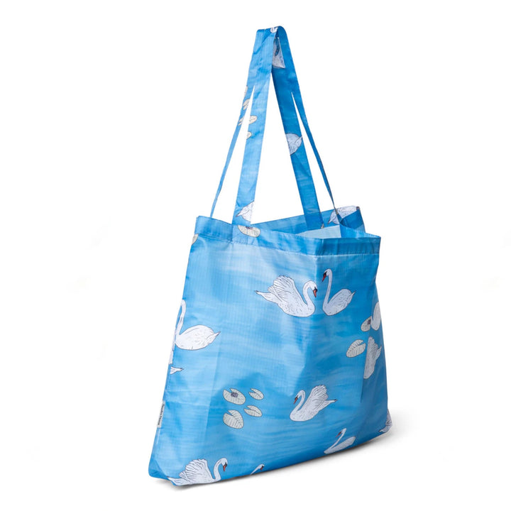 Grocery bag swan blue