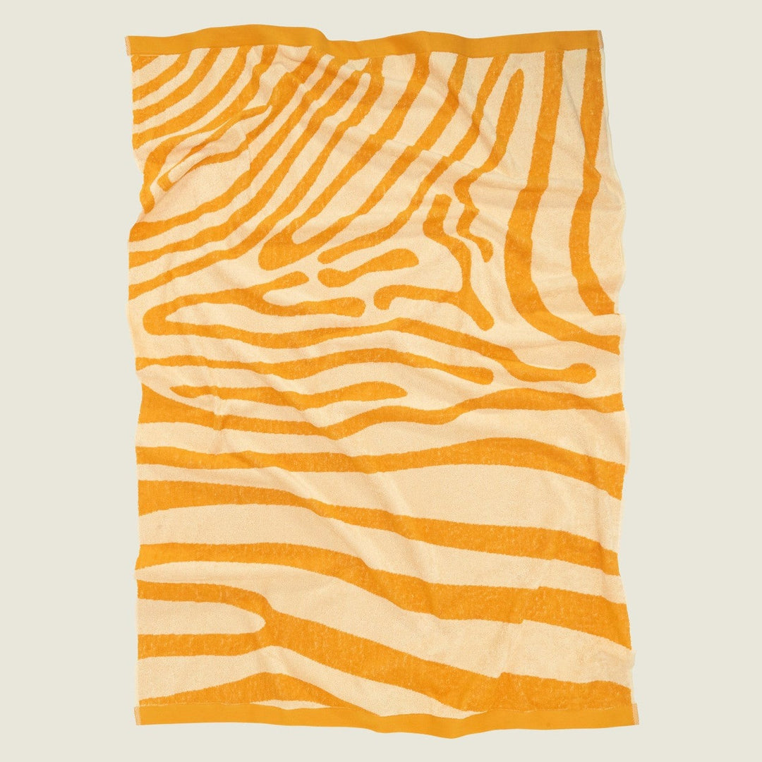 Beach towel Yellow Maze 150x100cm