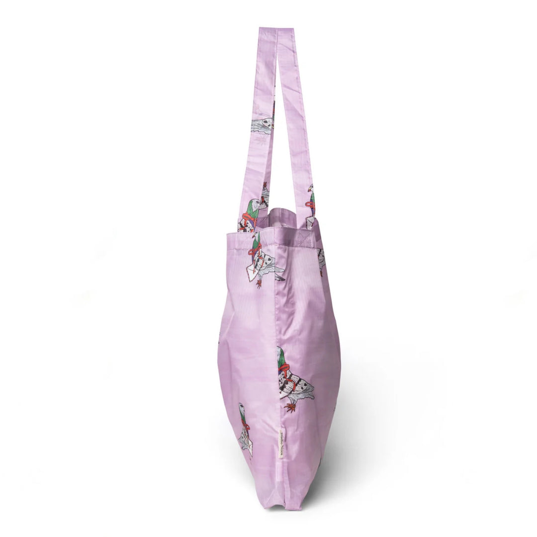 Grocery bag pigeon pink