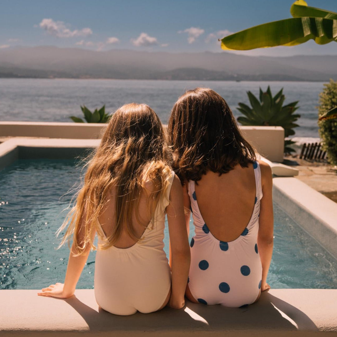 Maillot Hailey blue dots kids
