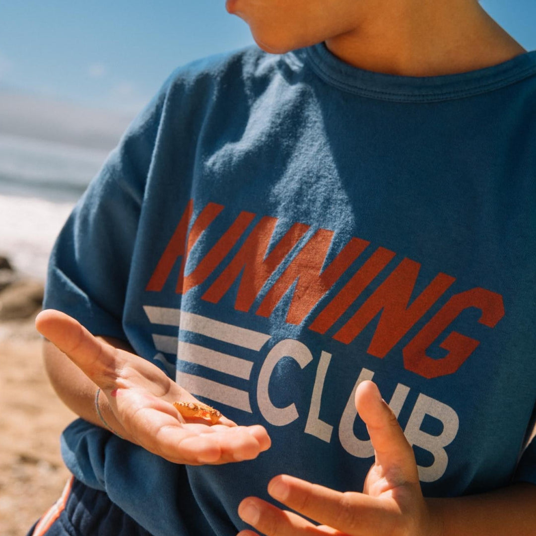 Tee Dylan blue running kids & adults