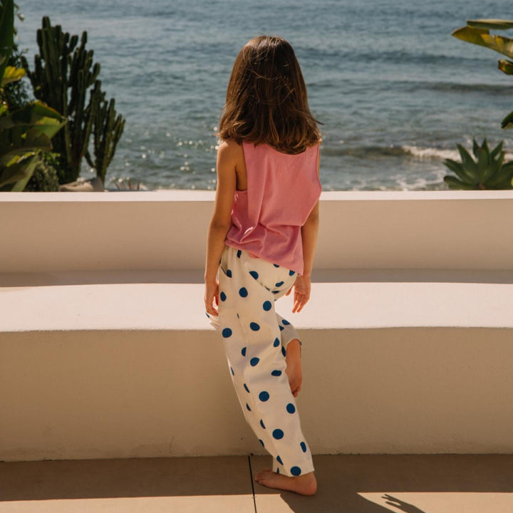 Broek Elia blauwe dots kids