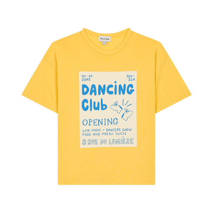 Tee Dylan shiny yellow kids
