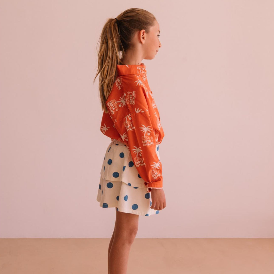 Rok Lila blauwe dots kids 