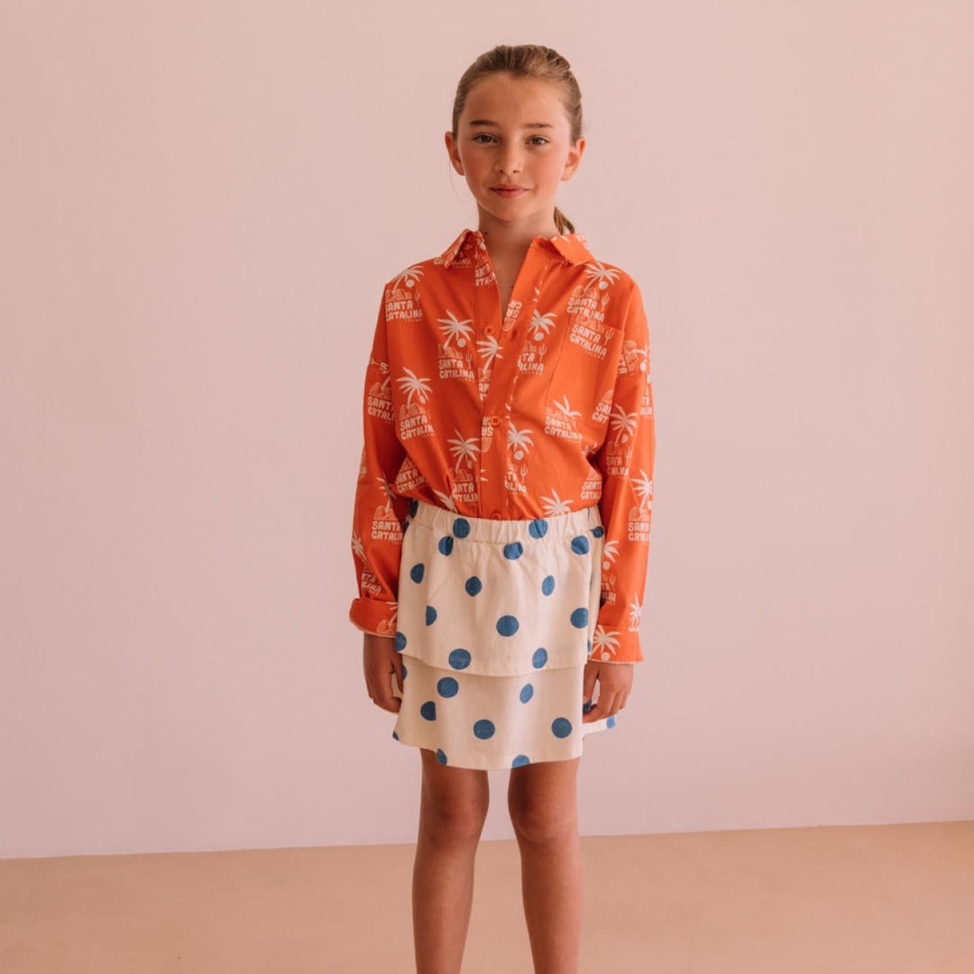 Rok Lila blauwe dots kids 
