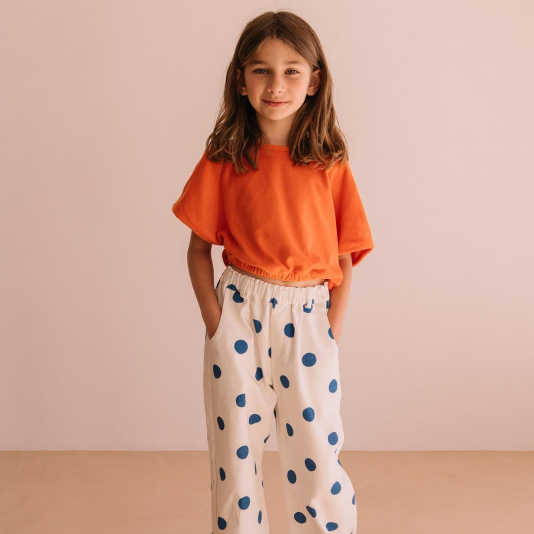 Broek Elia blauwe dots kids