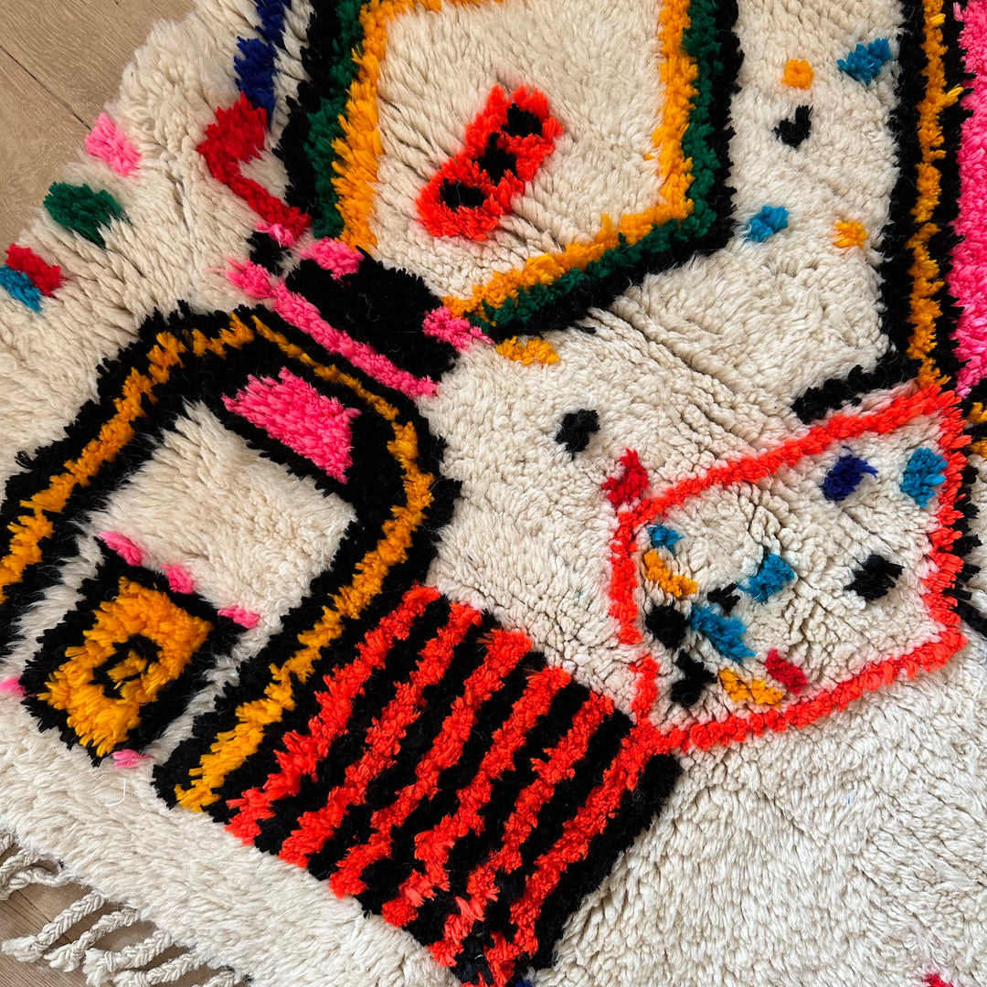 Azilal pink berber rug / approx. 150 x 125cm