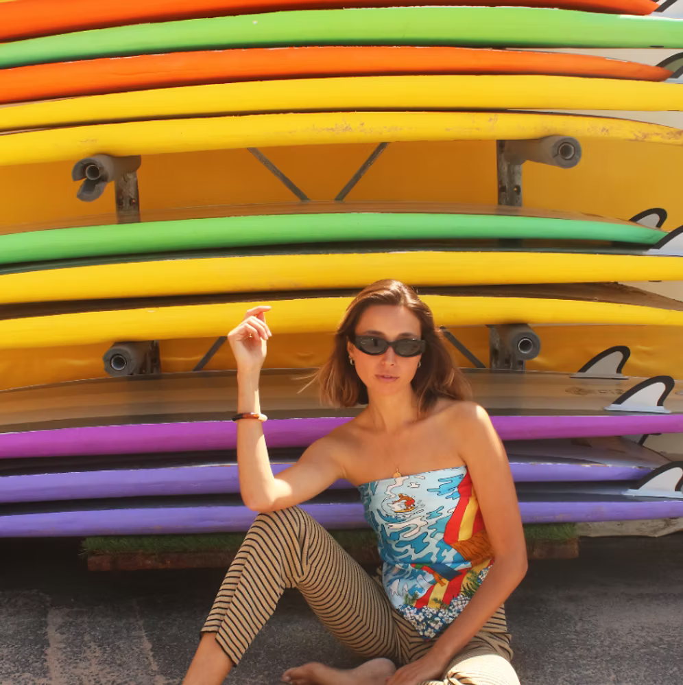 Silk scarf grand plage