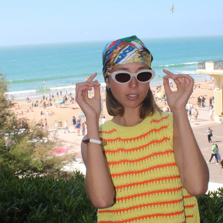 Silk scarf grand plage