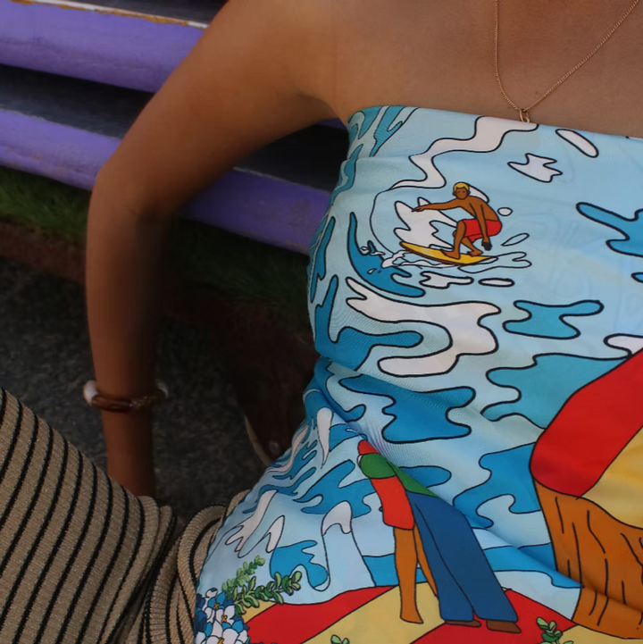 Silk scarf grand plage