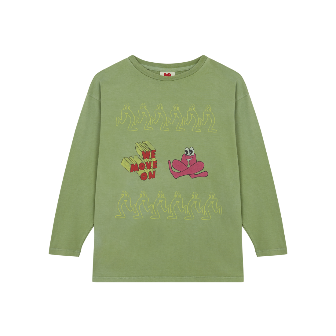 Fresh Dinosaurs - T-shirt lange mouwen we move on / 2-3y & 8-9y