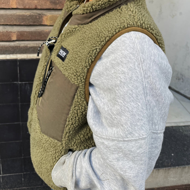 Taion - Reversible vest kids - navy & olive / 4y, 6y & 8y