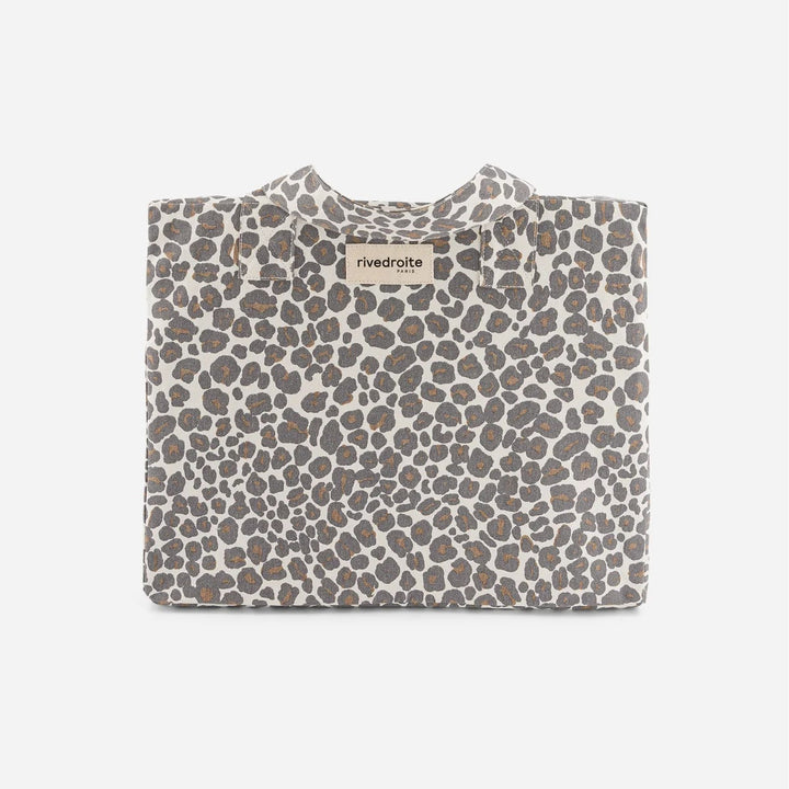 Weekend bag celestin Leopard Gris