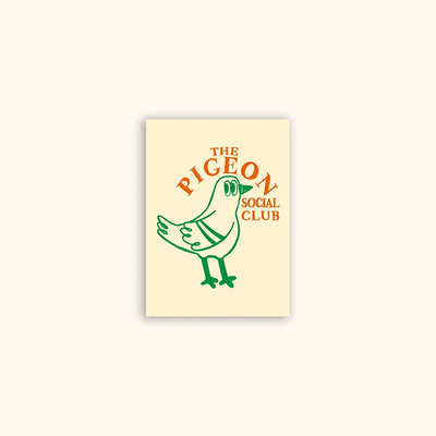 The pigeon social club kaart A6