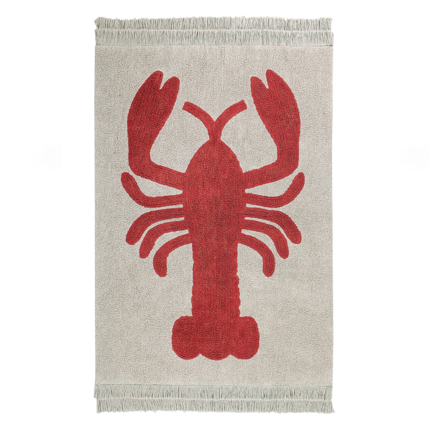 Cotton washable rug Lobster / 140 x 200cm
