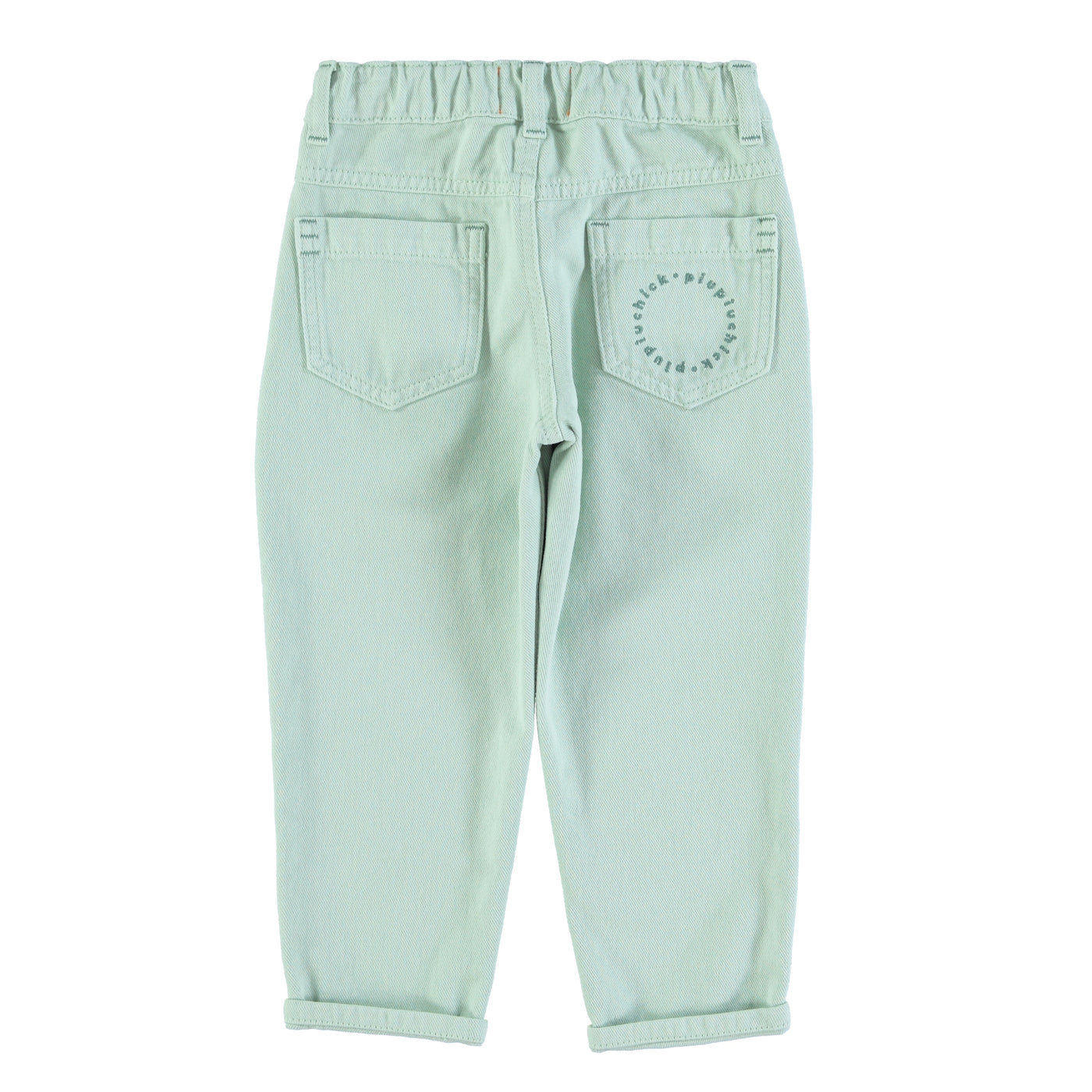Mom fit trousers light green