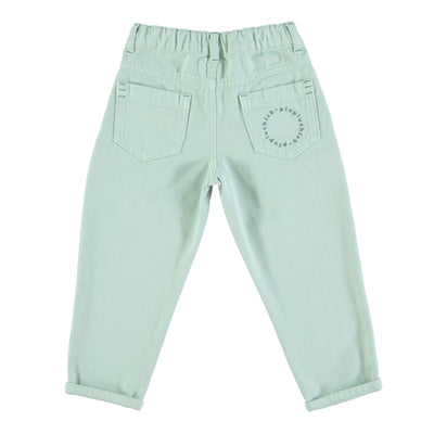 Mom fit trousers light green / 6y
