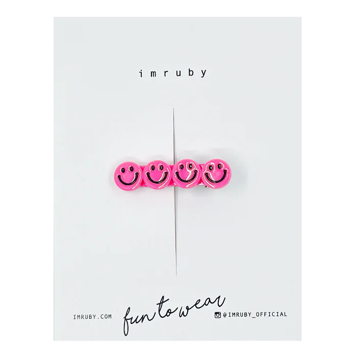 Smiley grip clip - multiple colours