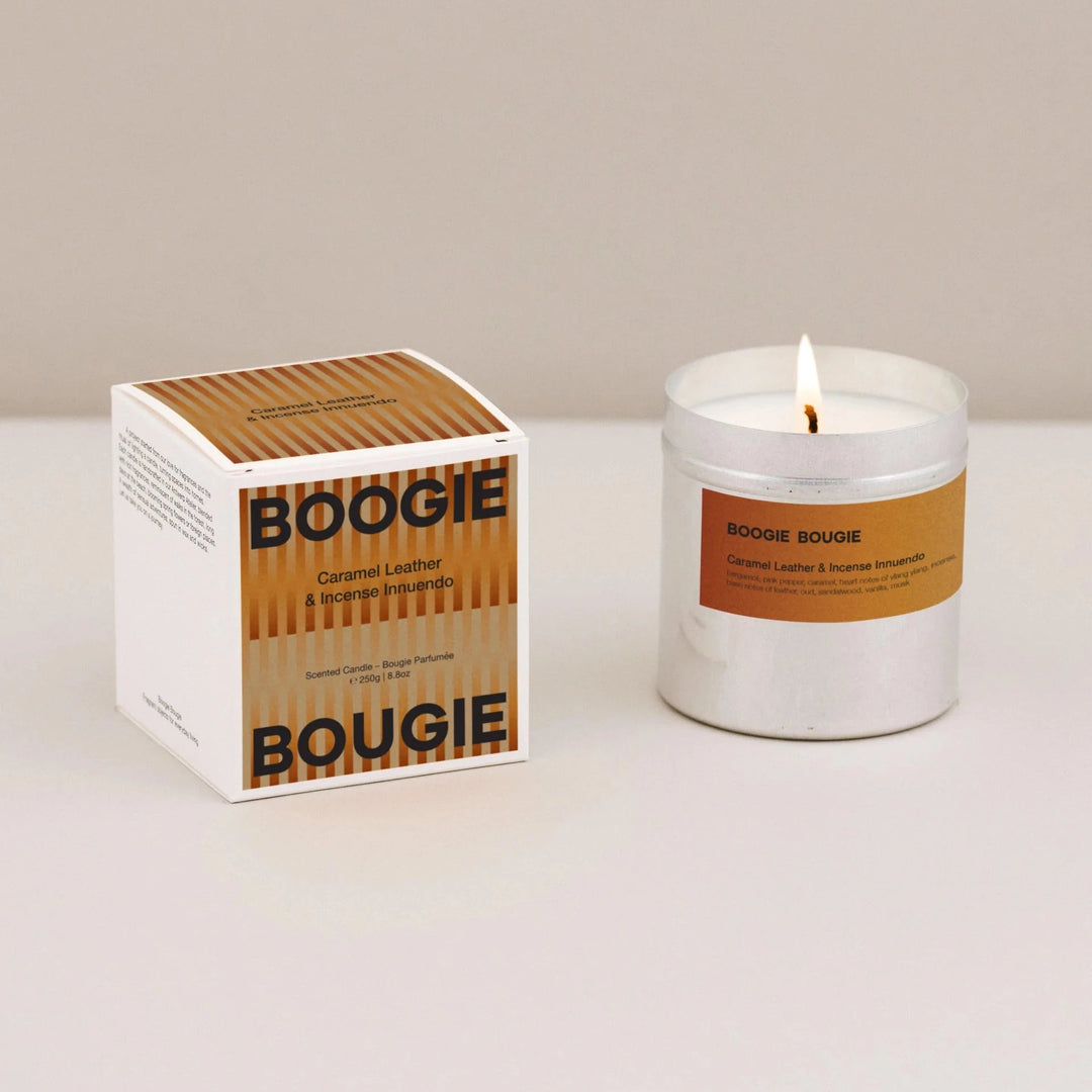 Scented candle Caramel Leather & Incense Innuendo