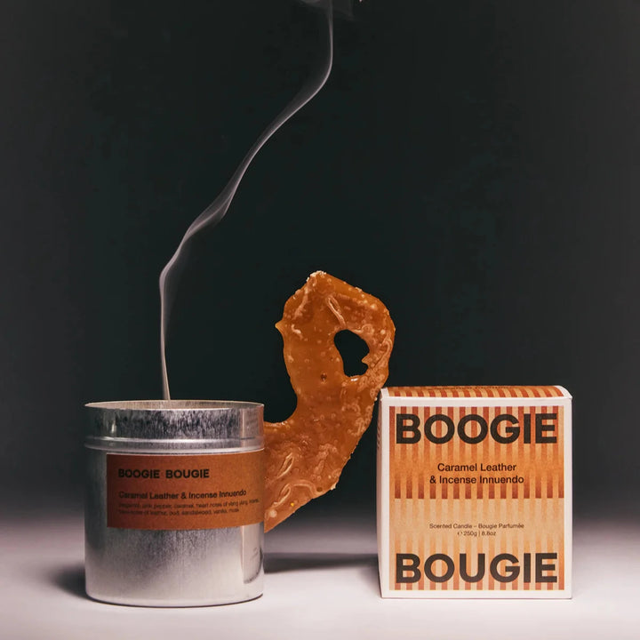 Scented candle Caramel Leather & Incense Innuendo