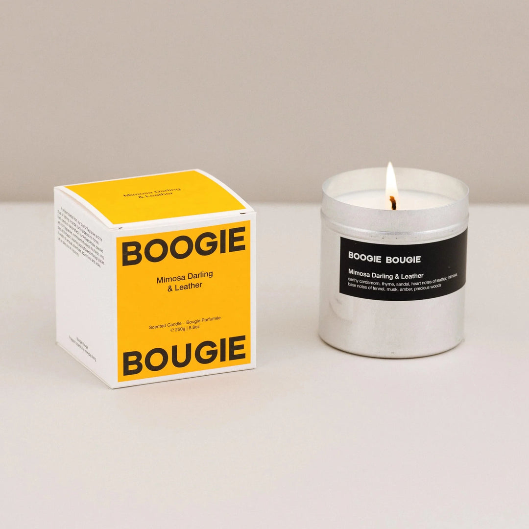 Scented candle Mimosa Darling & Leather