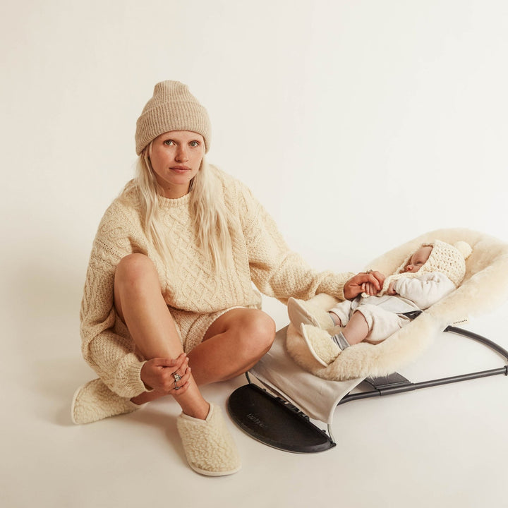 Binibamba - Women's merino booties ONE SIZE (38-40) - multiple colours