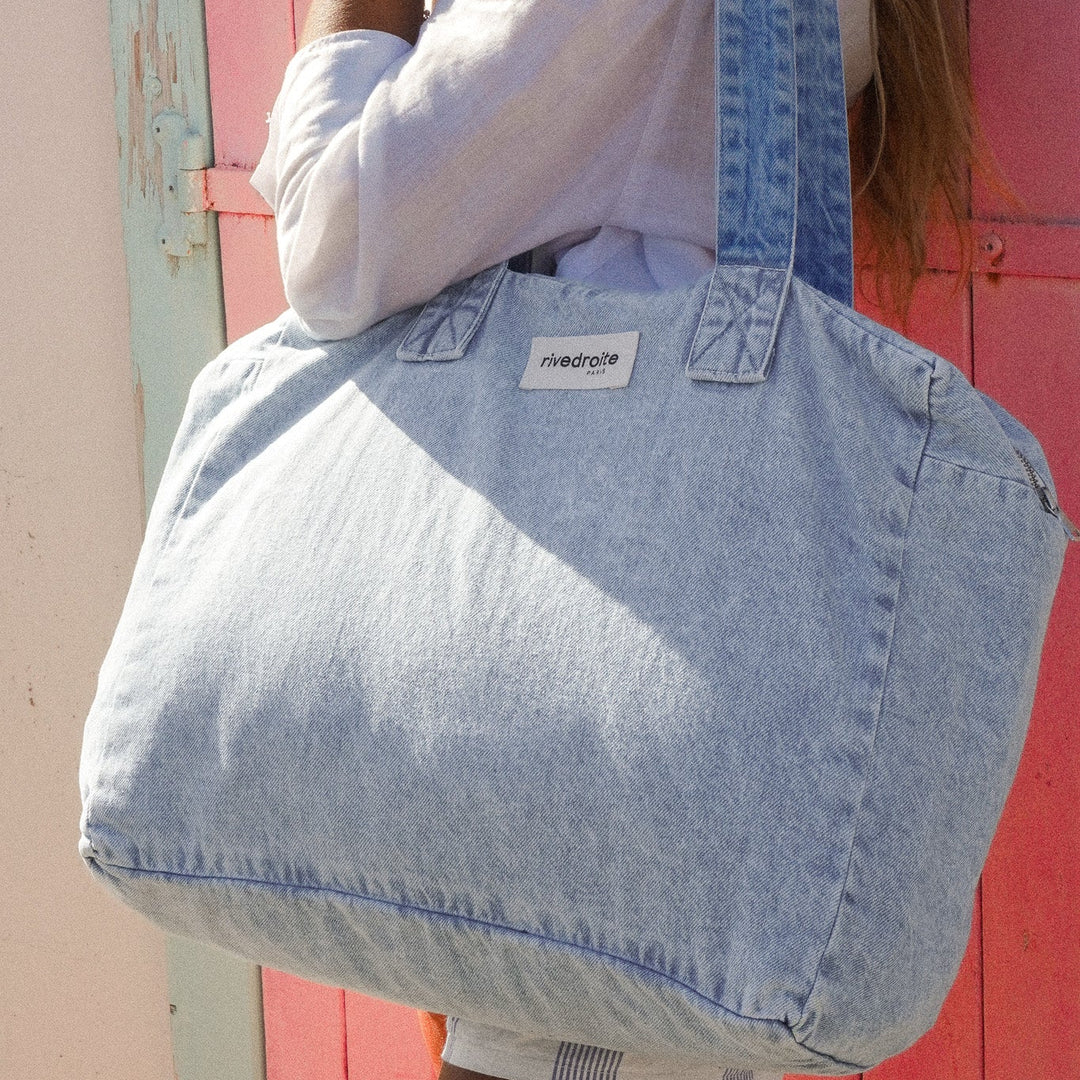 Weekend bag celestin salted washed blue
