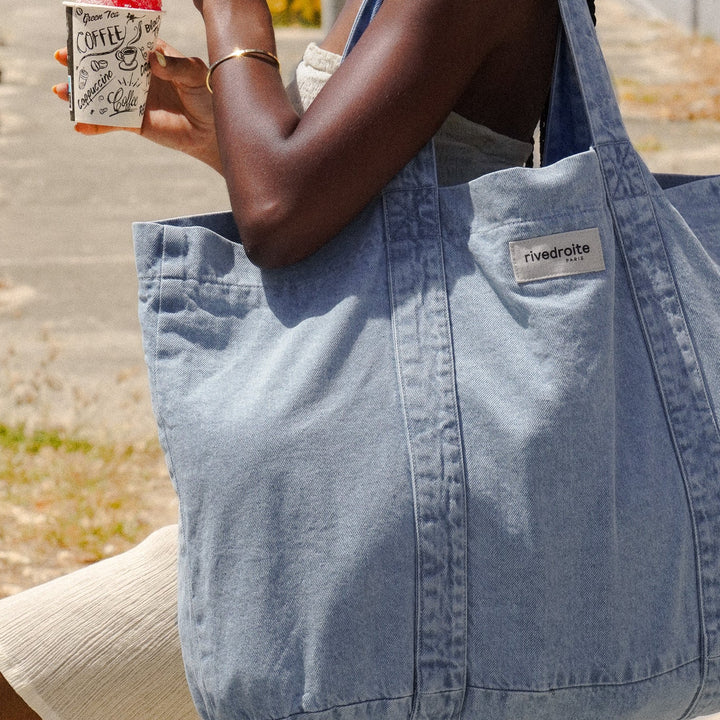 Big shopper marcel XS salted washed blue