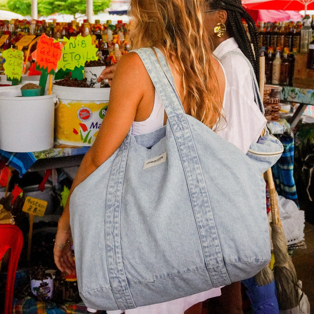 Big shopper marcel XS salted washed blue