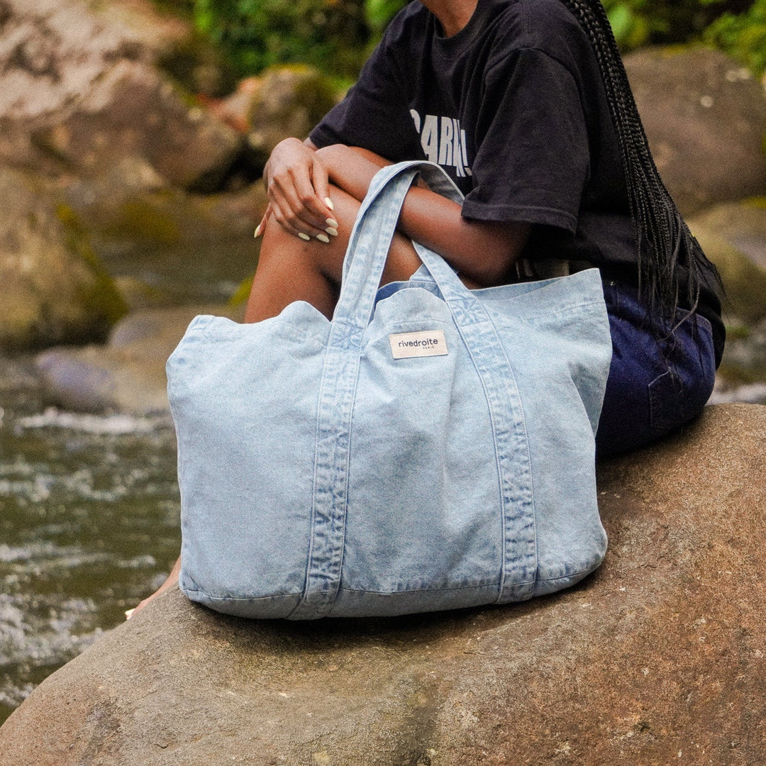 Big shopper marcel XS salted washed blue