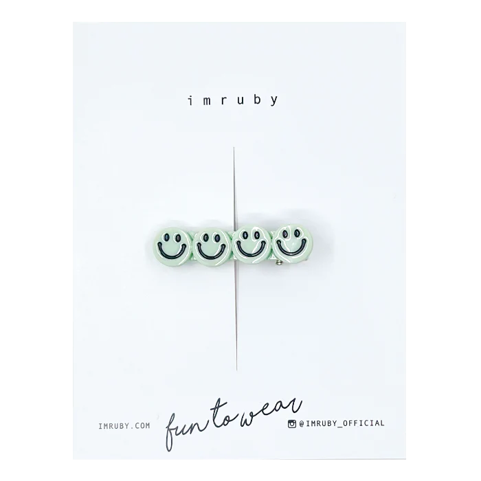 Smiley grip clip - multiple colours