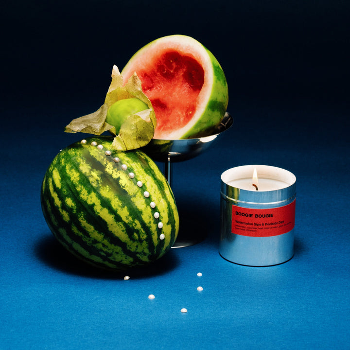 Scented candle Poolside dips & Watermelon sips