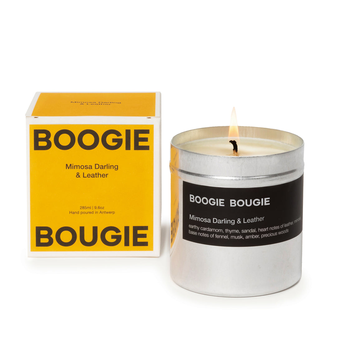 Scented candle Mimosa Darling & Leather