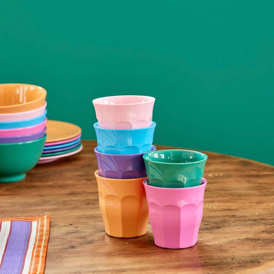 Medium Melamine Cup (Multicolor) 6-pack