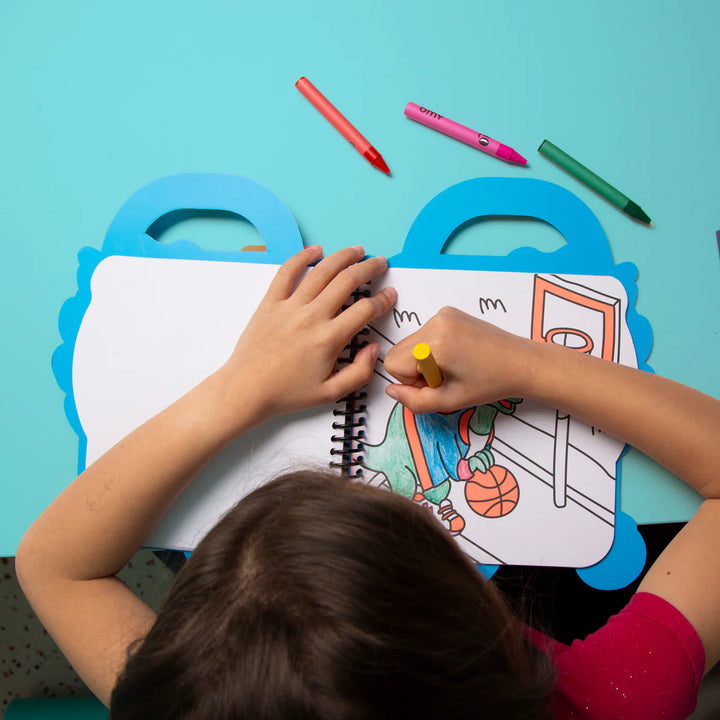 Coloring & sticker book Dino (3+ years)