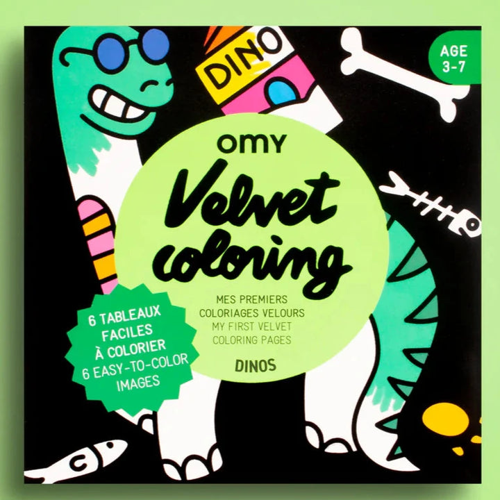 Velvet colouring Dinos (3+ years)