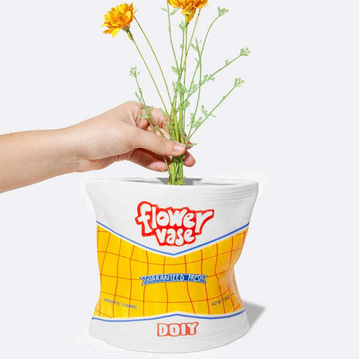 Vase chips bag