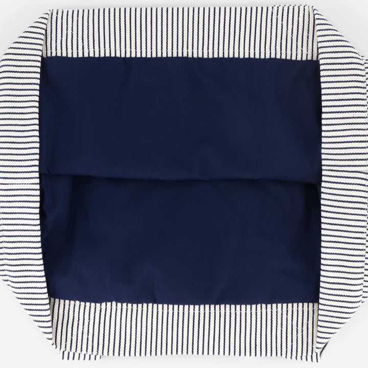 Weekend bag celestin fond blanc stripes