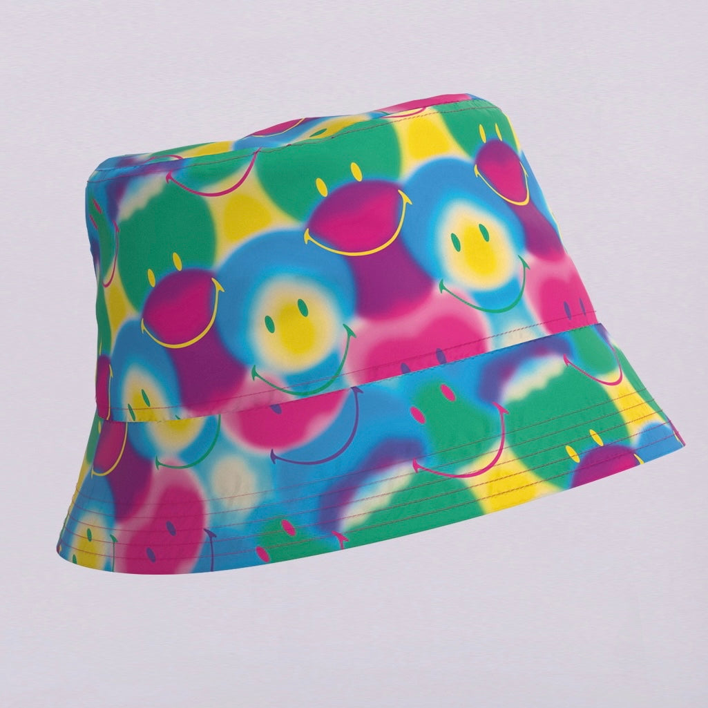 Rainkiss - Bucket hat rainbow smiley - S/M (56-58 cm)