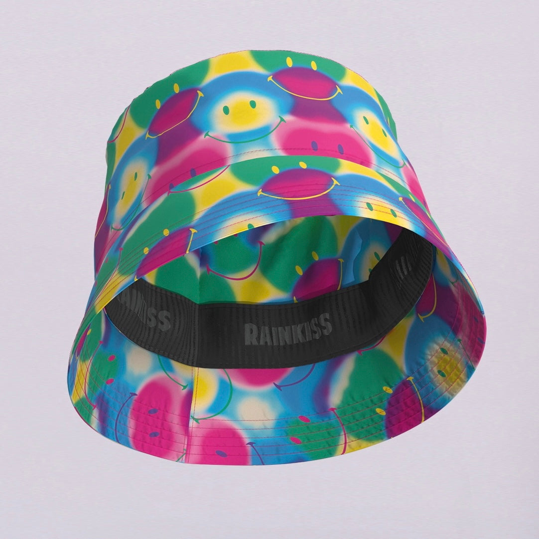 Bucket hat rainbow smiley - S/M (56-58 cm)