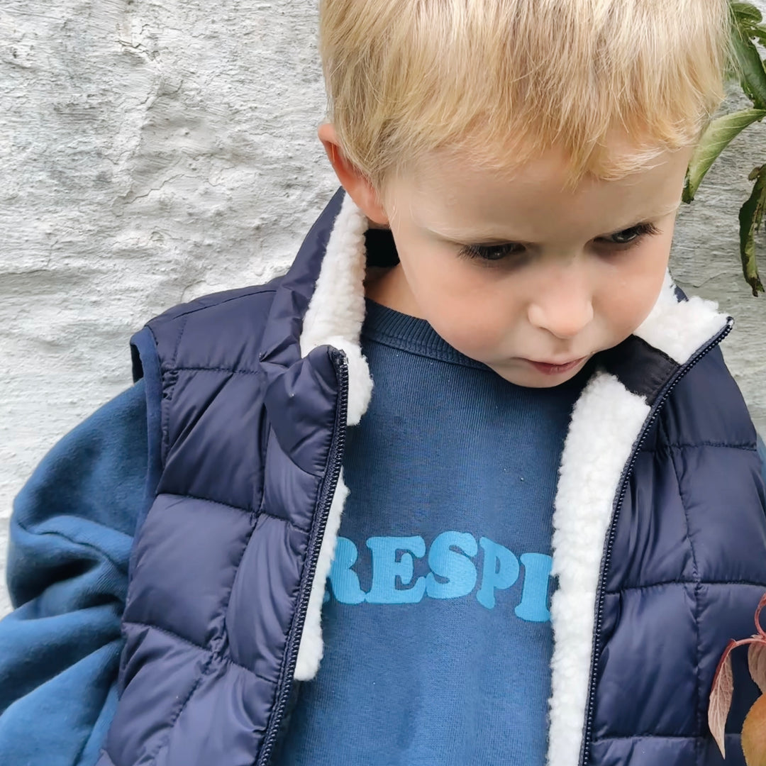 Taion - Reversible vest kids - navy & olive / 4y, 6y & 8y