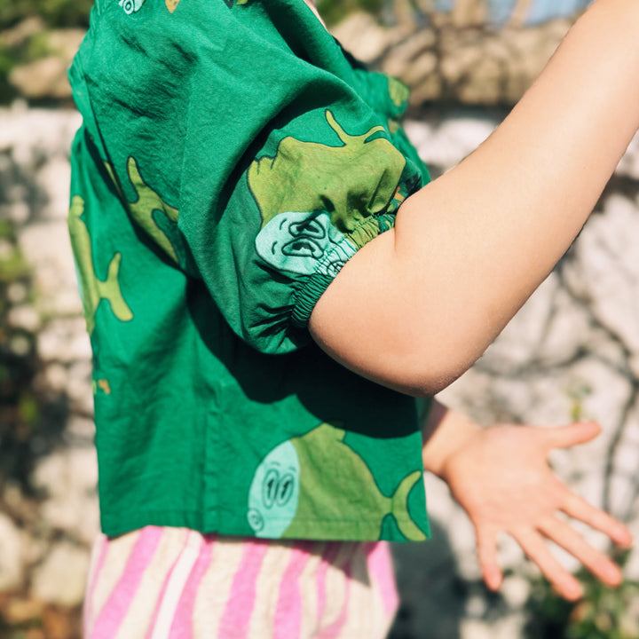 Fresh Dinosaurs - Crop top big fish / 10-12y & 12-14y