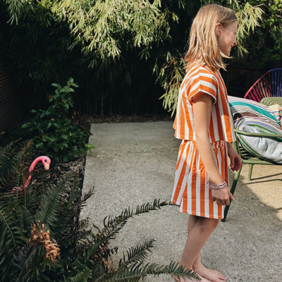 Jupe Oda kids orange stripes
